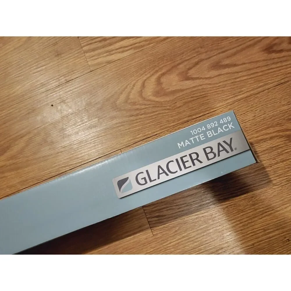 Glacier Bay Lorent 24 in. Towel Bar in Matte Black, 1004 892 489